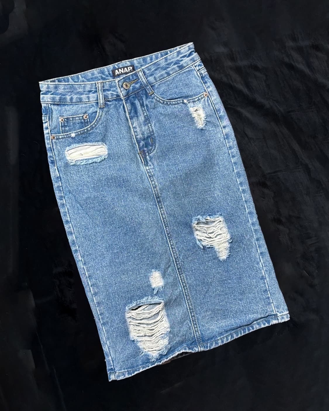 일본빈티지 ANAP 데님 스커트 상품이미지1
