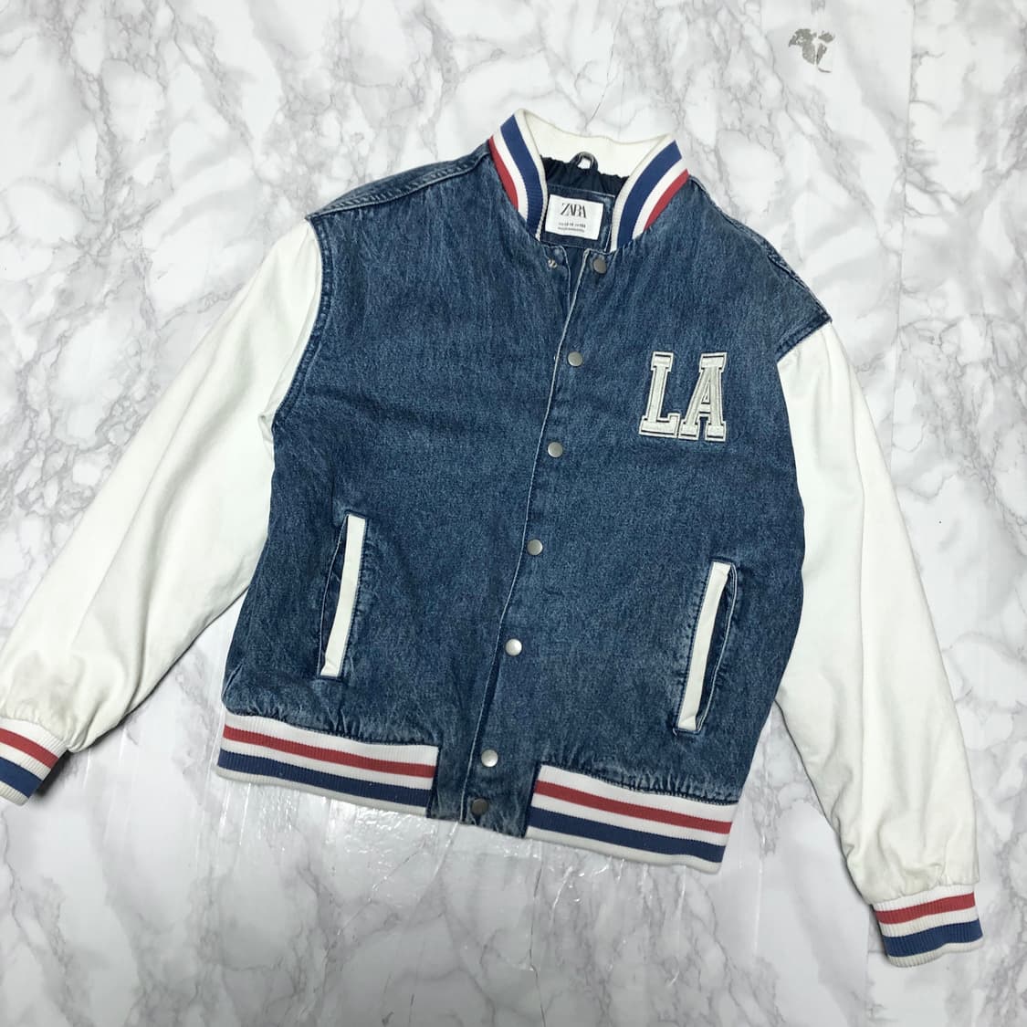 자라 바시티 자켓 LA 데님 남여공용 상품이미지1