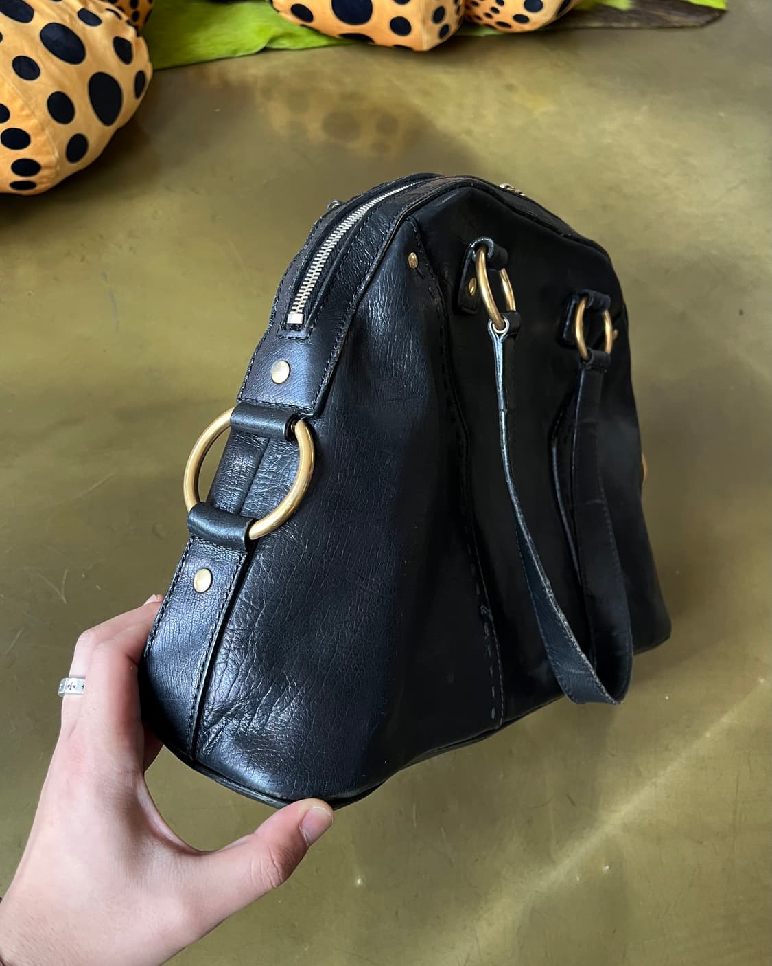 2000s SAINT LAURENT Lambskin Muse Bag 상품이미지7