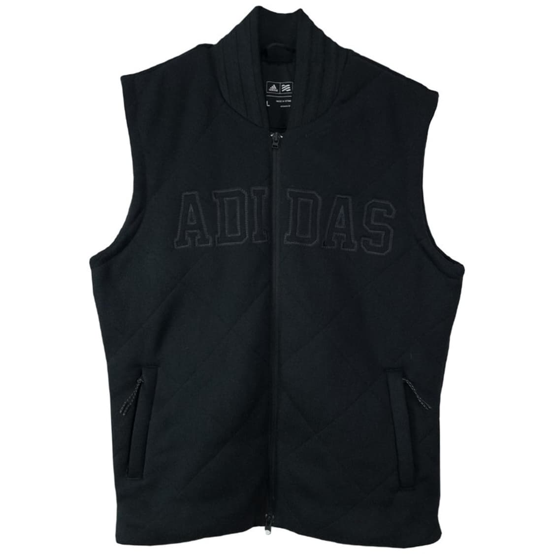 [아디다스] 빅로고 자수 집업 베스트 조끼 블랙 M19157 상품이미지2