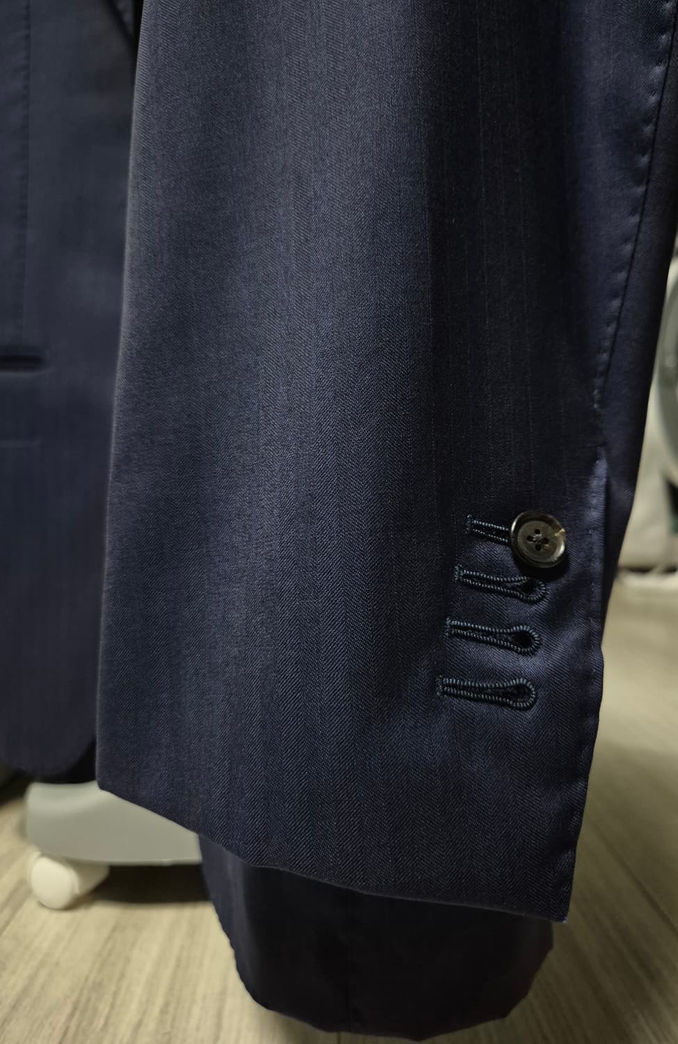 브릴라퍼일구스토 네이비 수트 48,링자켓,라르디니,빔즈 상품이미지5