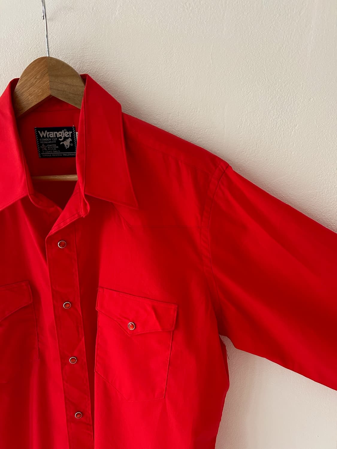 80s vtg WRangler Cowboy cut Western SH 상품이미지2