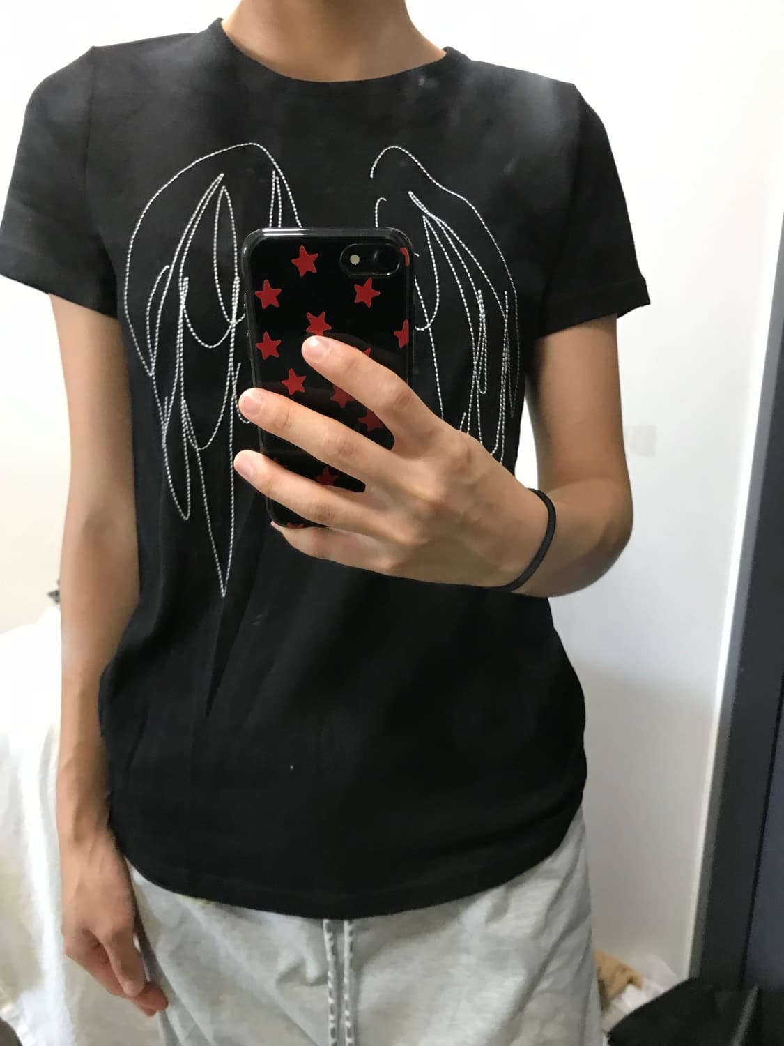 빈티지 날개 별 포인트 반팔티 상품이미지7