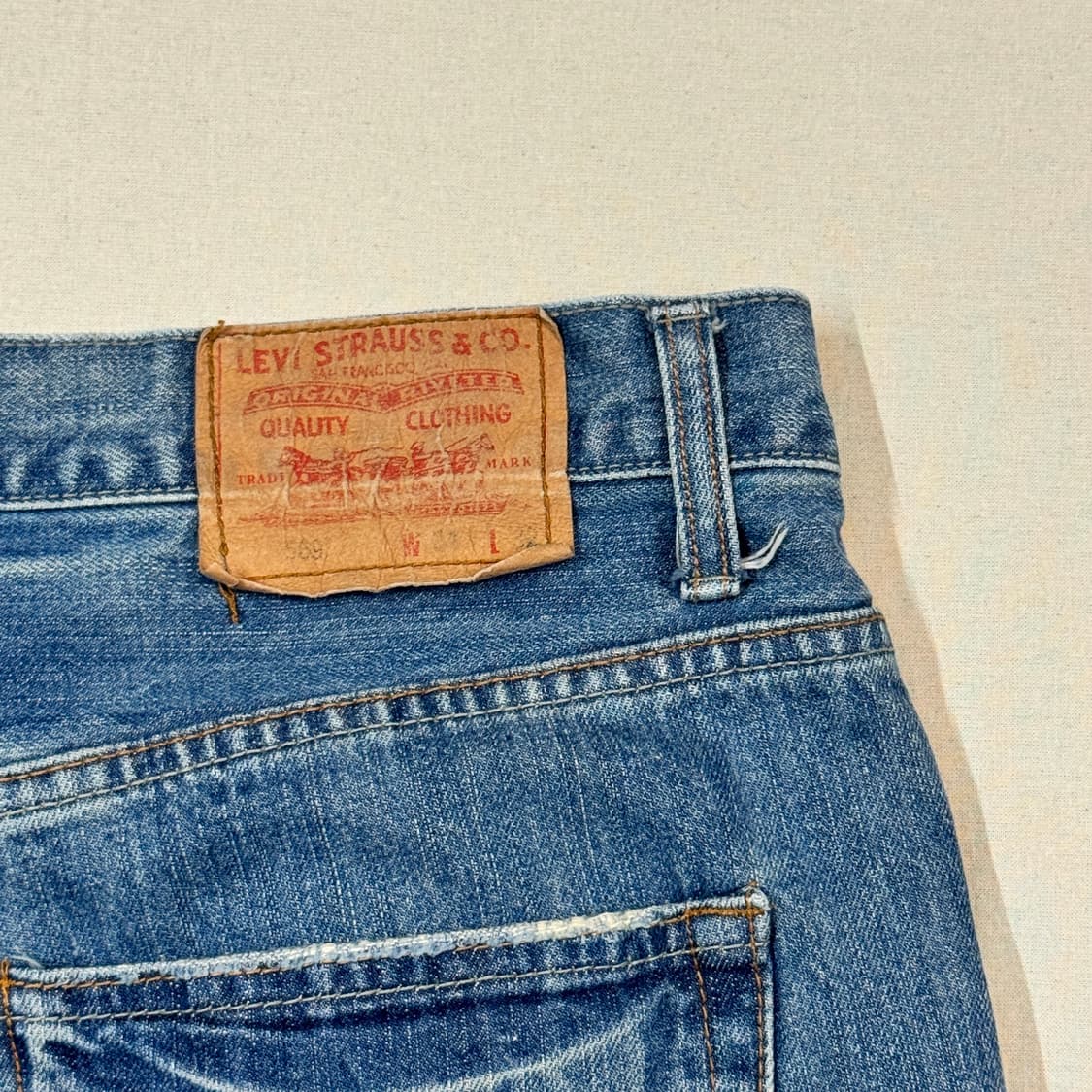 34inch) 리바이스 569 루즈핏 와이드 데님 청바지 상품이미지4