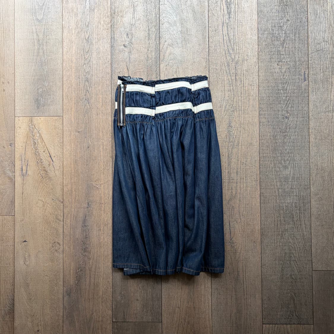 Shirring Line Detail Denim Skirt 상품이미지5