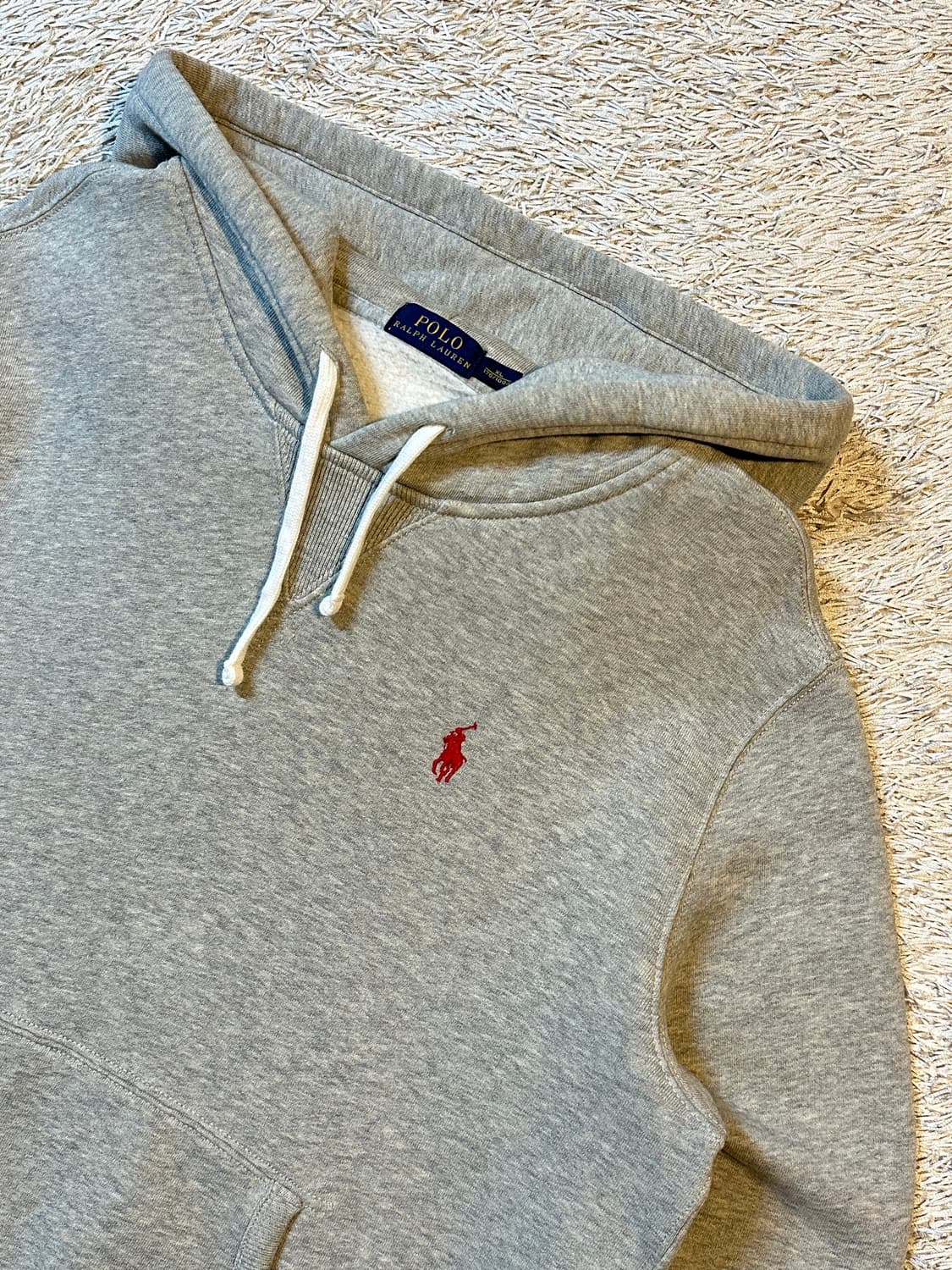 폴로 랄프로렌 신형 레드포니 플리스 후드티 그레이 상품이미지2