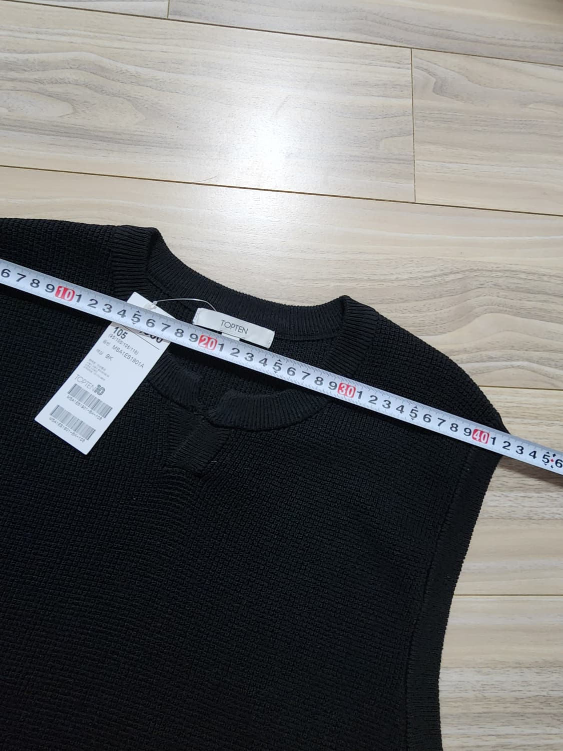 탑텐쪼끼니트베스트105사이즈블랙 상품이미지7