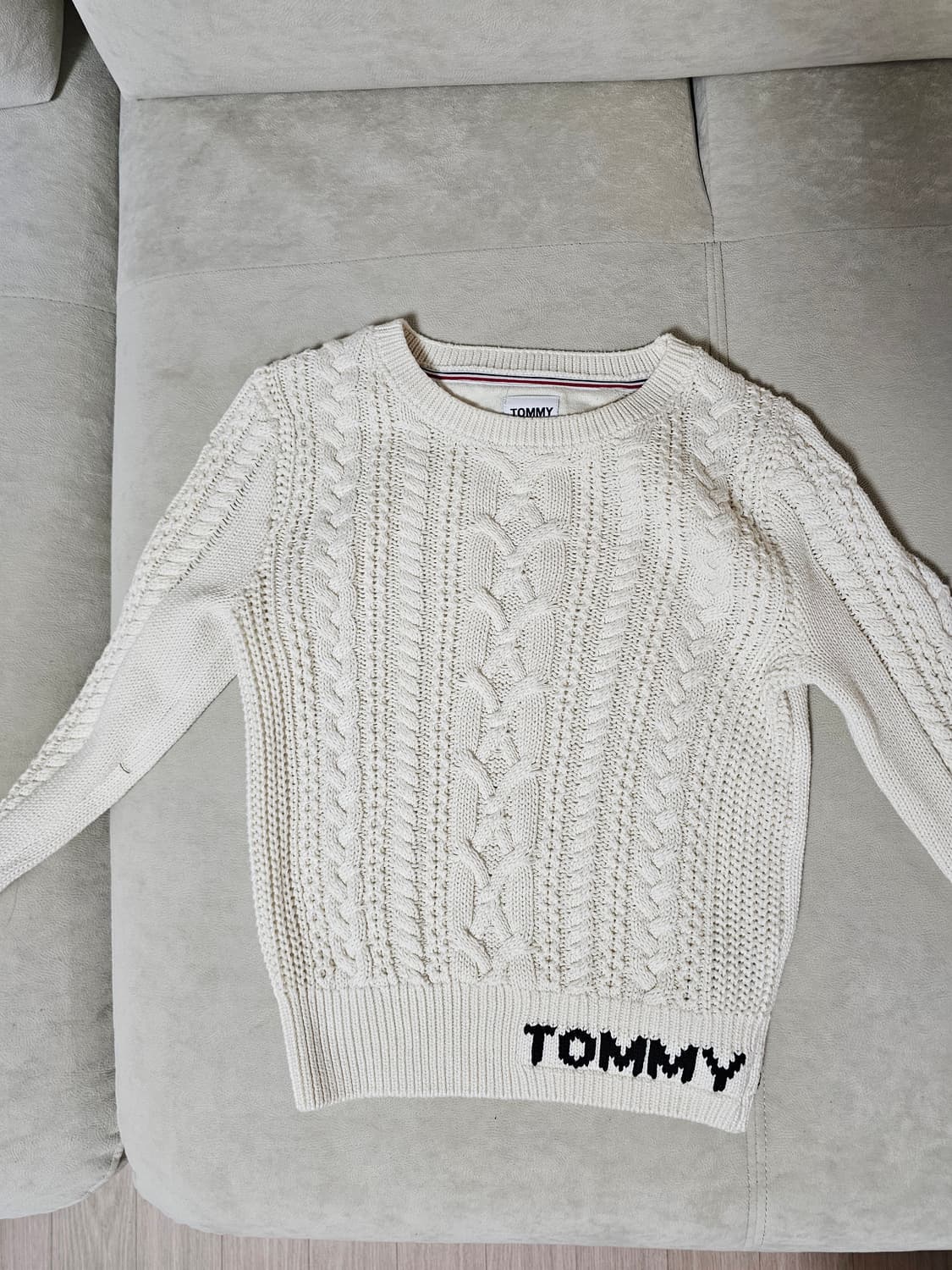 타미진스 케이블 니트 아이보리 xs 상품이미지1