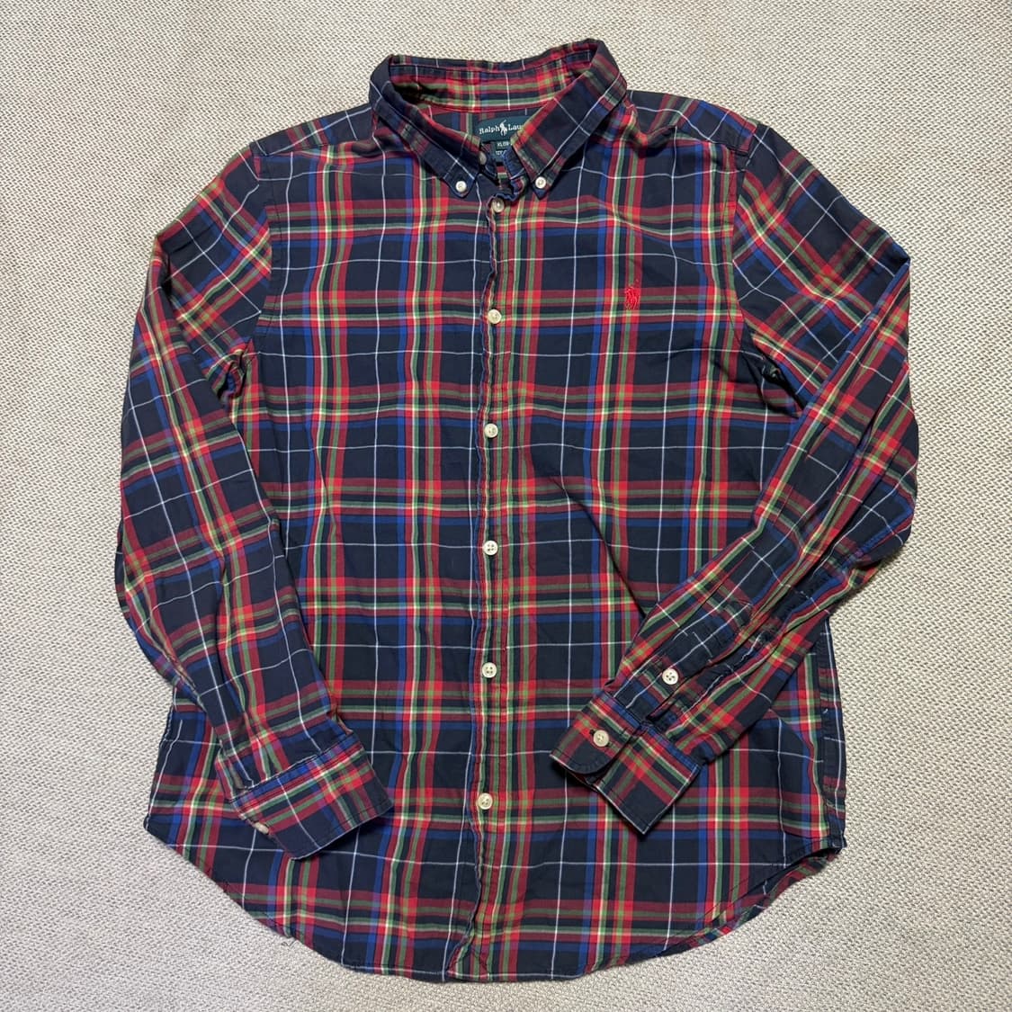 폴로 랄프로렌 멀티컬러 체크 셔츠 상품이미지1