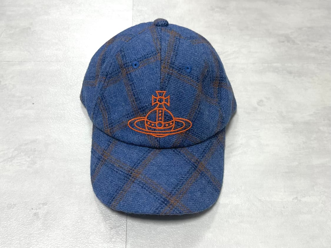 비비안 웨스트우드 트위드 라인 ORB 볼캡 상품이미지1