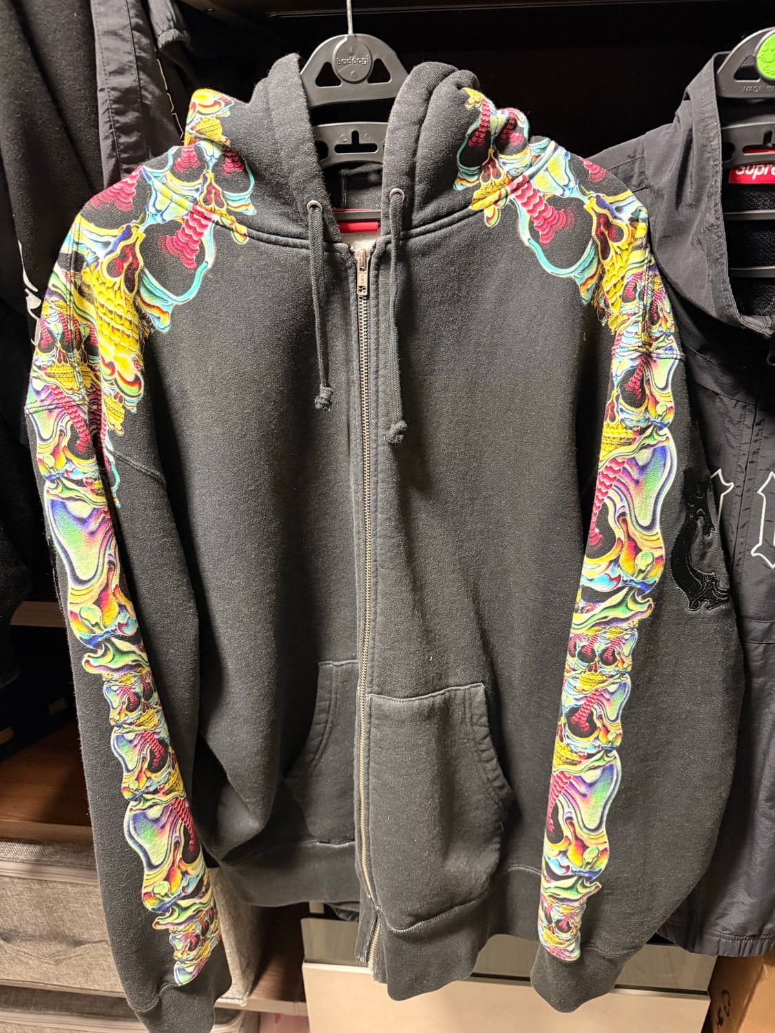 슈프림 스컬스 후드집업L 상품이미지3