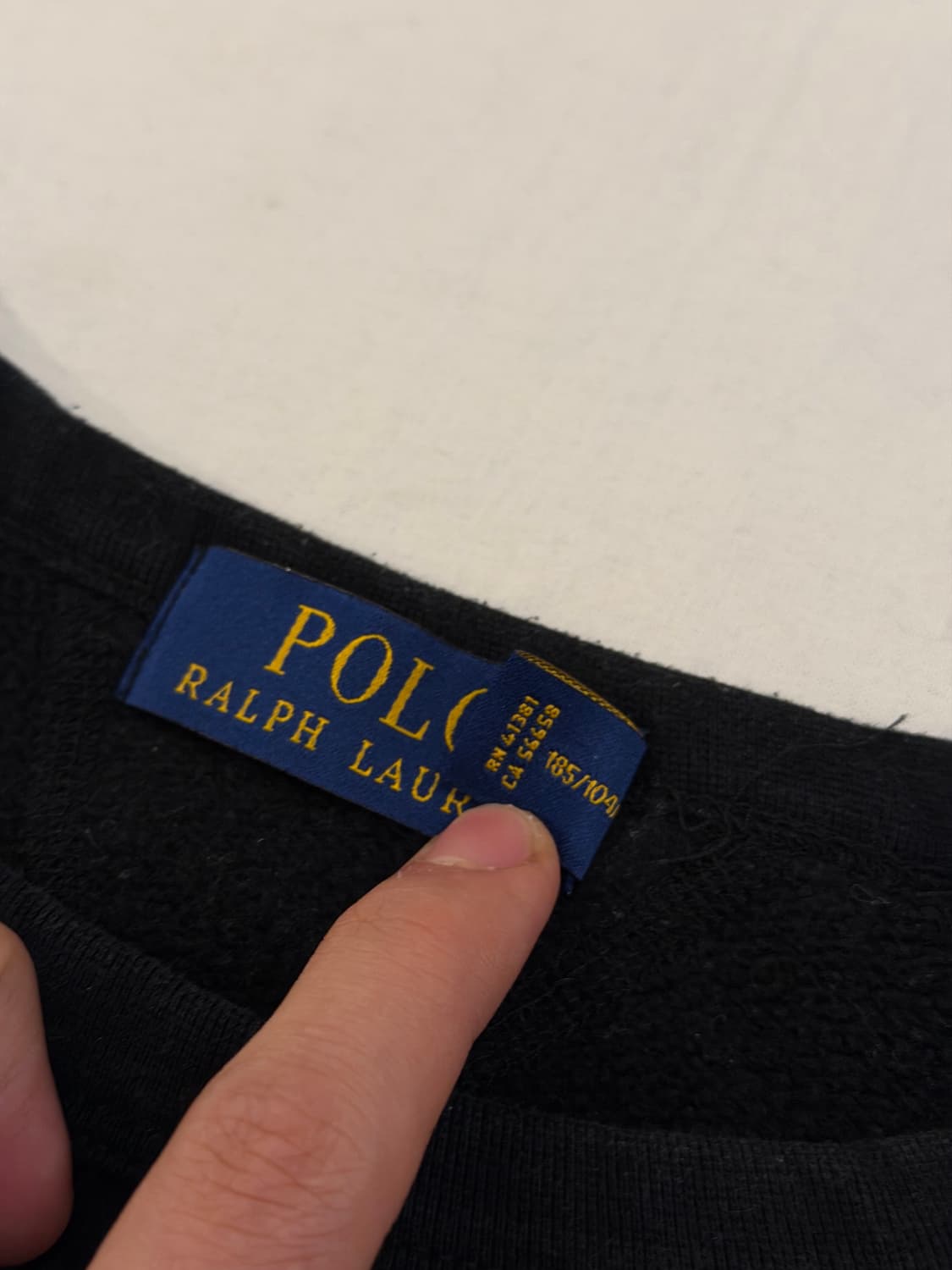 폴로 랄프로렌 맨투맨 스웻셔츠 블랙 상품이미지4