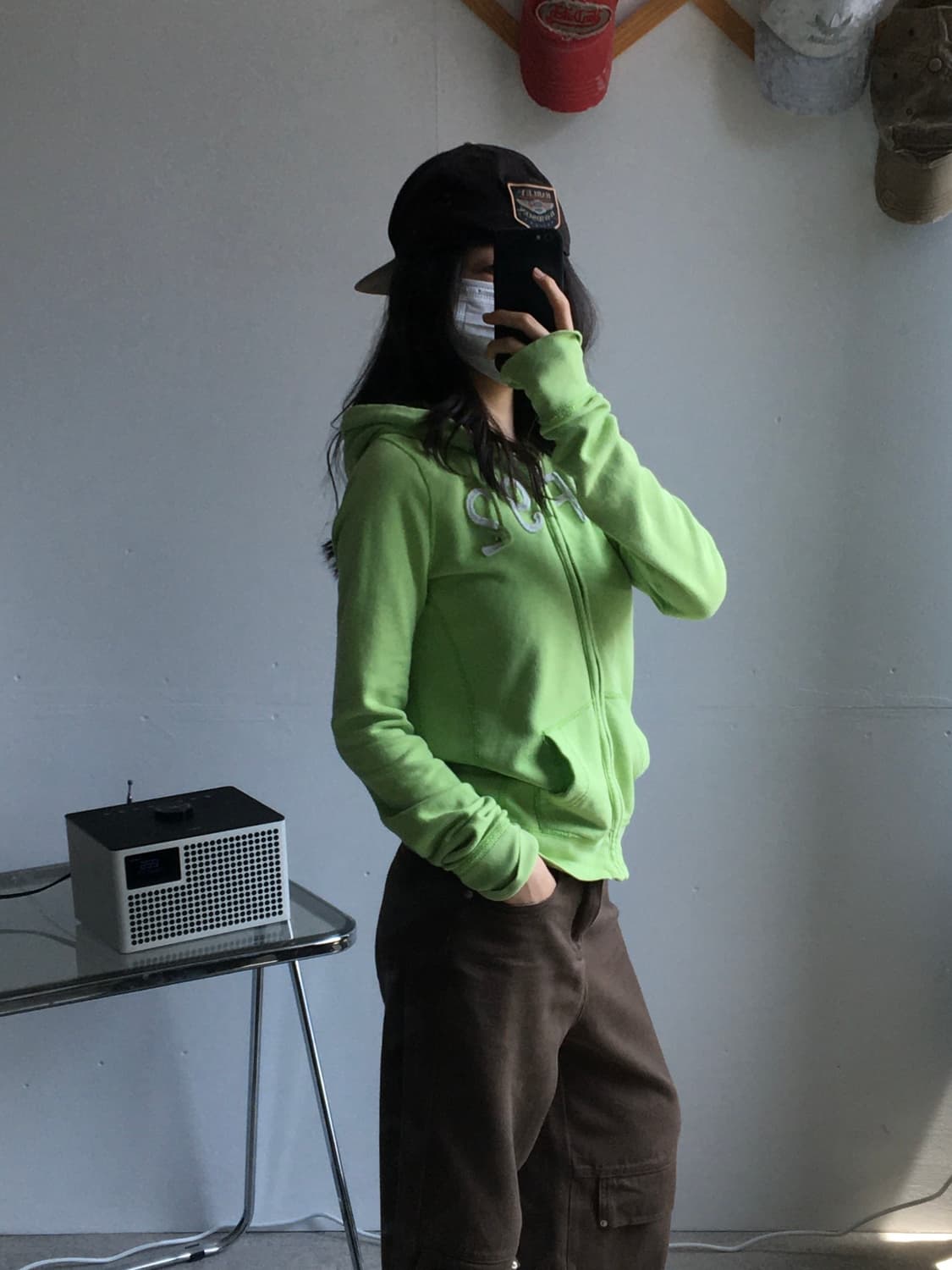 아베크롬비 중앙자수로고 후드집업 상품이미지2