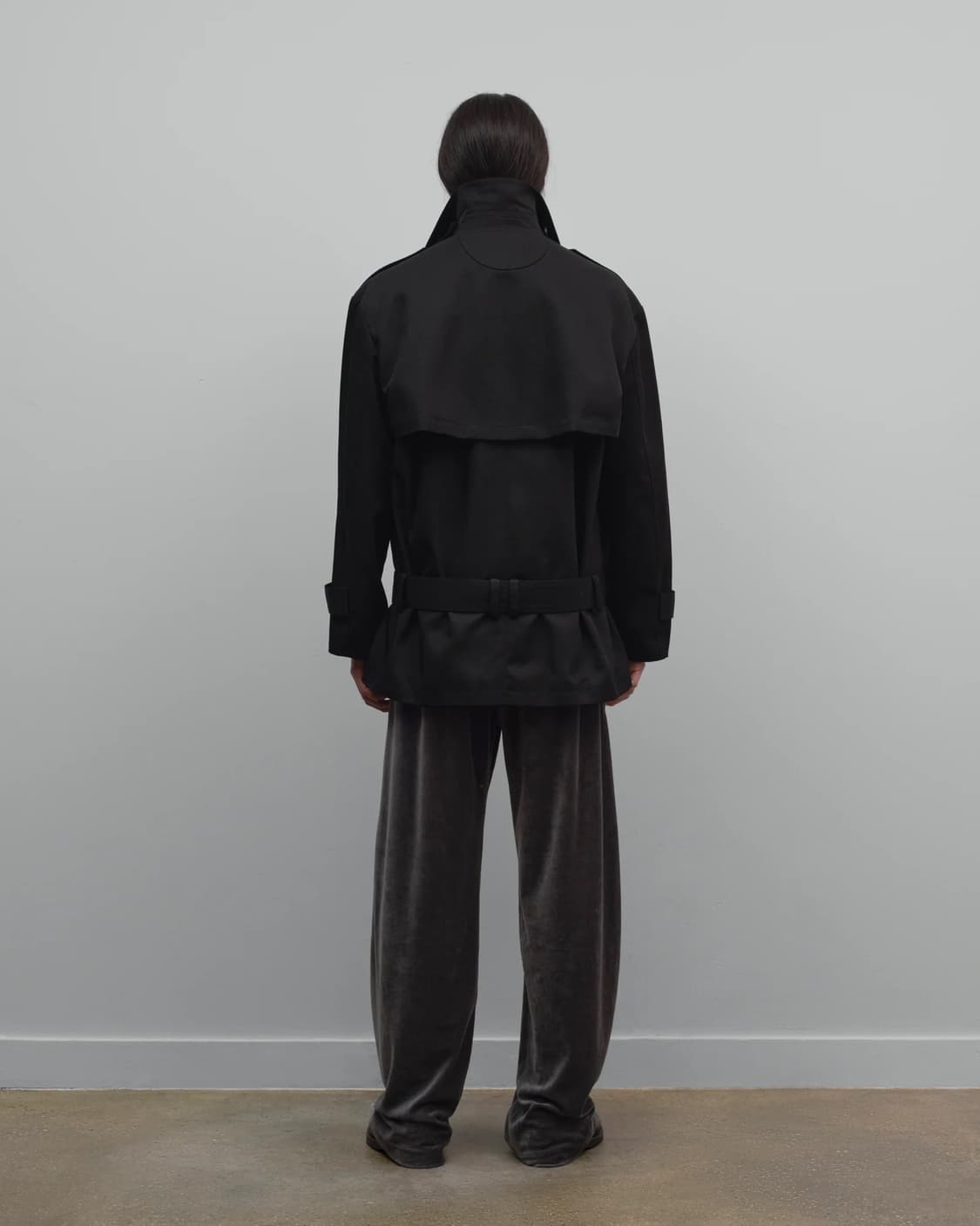 [S,M]커미션 25fw Hunter 트렌치 코트/블랙 상품이미지8