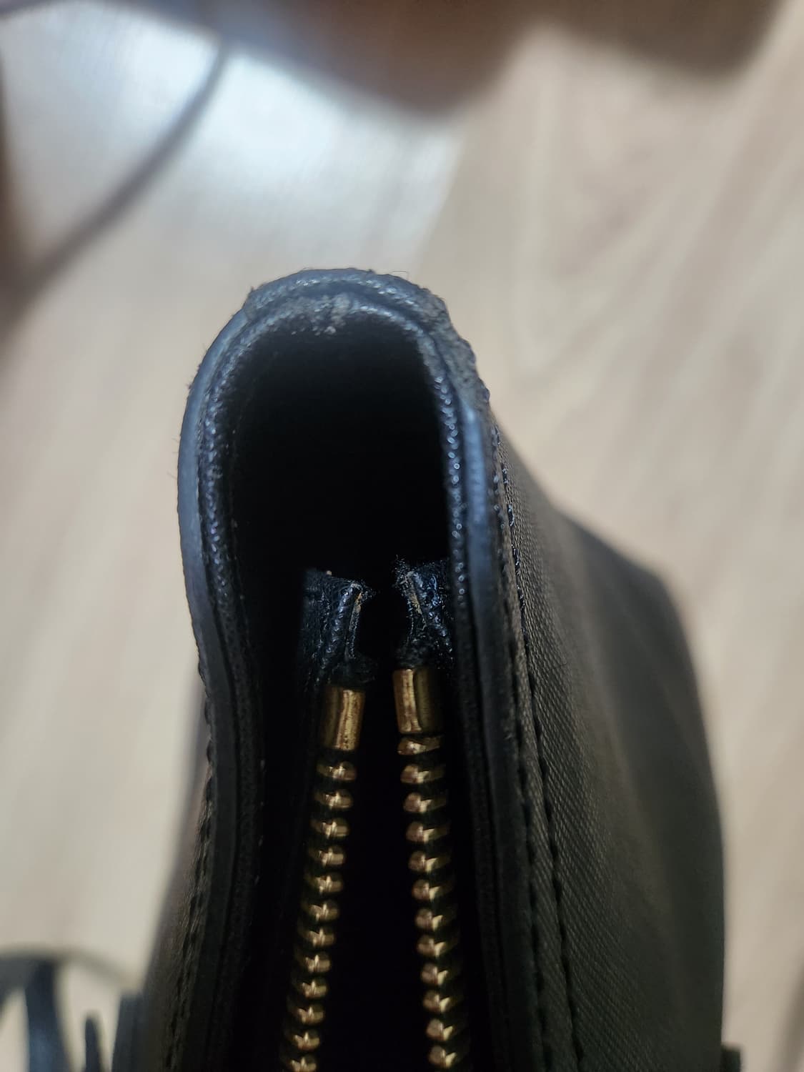 러브캣 소가죽 사피아노 블랙 숄더 쇼퍼백 상품이미지4