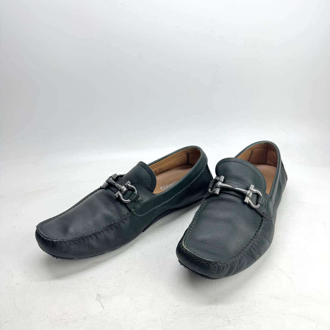 270) 페라가모 간치니 드라이빙슈즈 로퍼 딥그린 상품이미지3