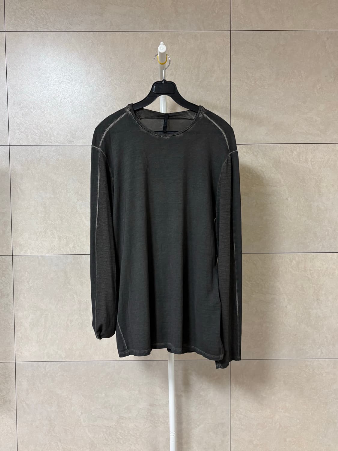 트랜짓 수소봉제 워싱 롱슬리브 상품이미지1