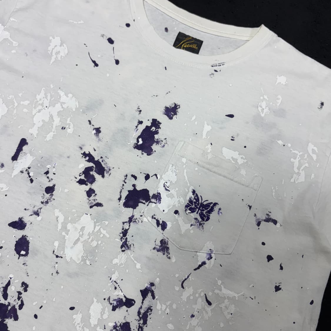 L 니들스 네펜데스 화이트 페인트 스플래터 반팔티 상품이미지3