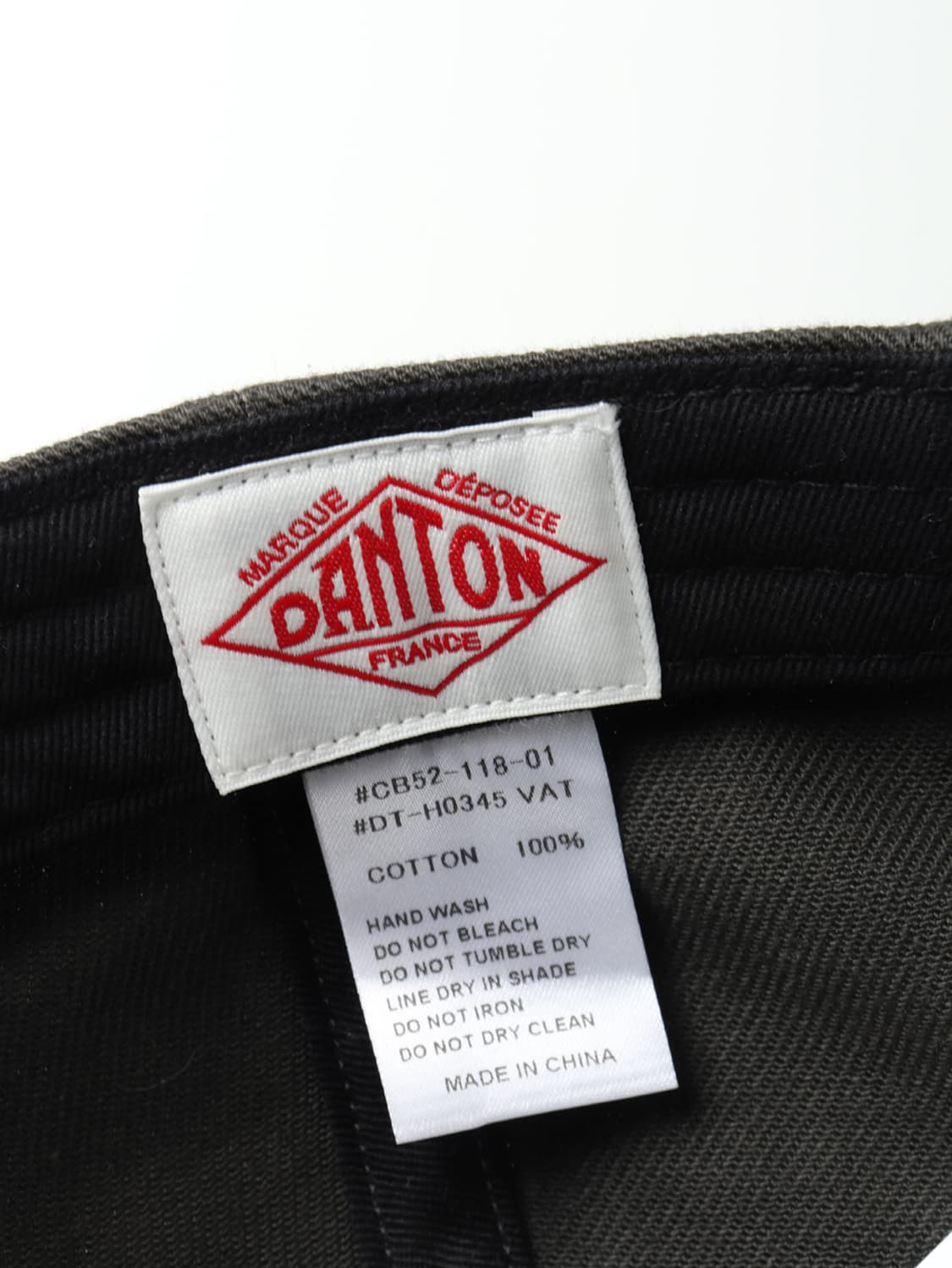 단톤 DANTON Cotton Twill Cap 상품이미지7