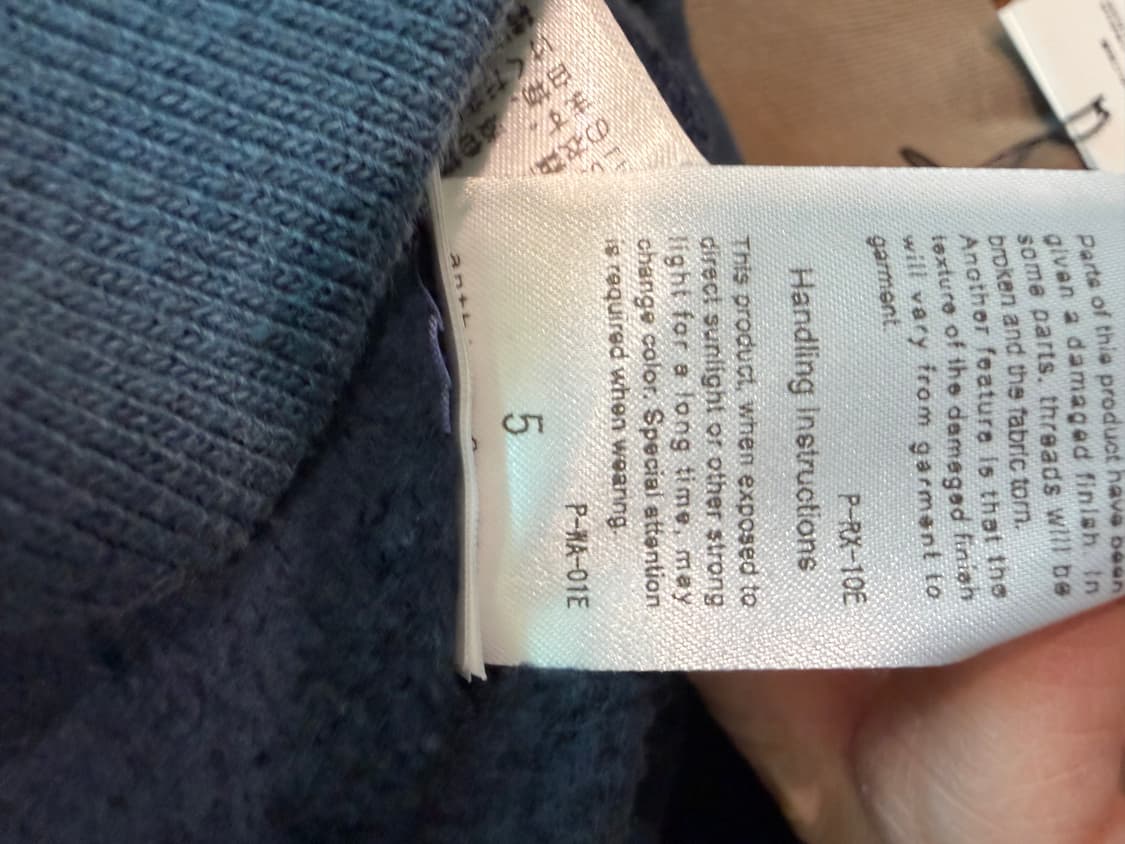 A. Presse 네이비 색상 하프집업 맨투맨5 상품이미지5