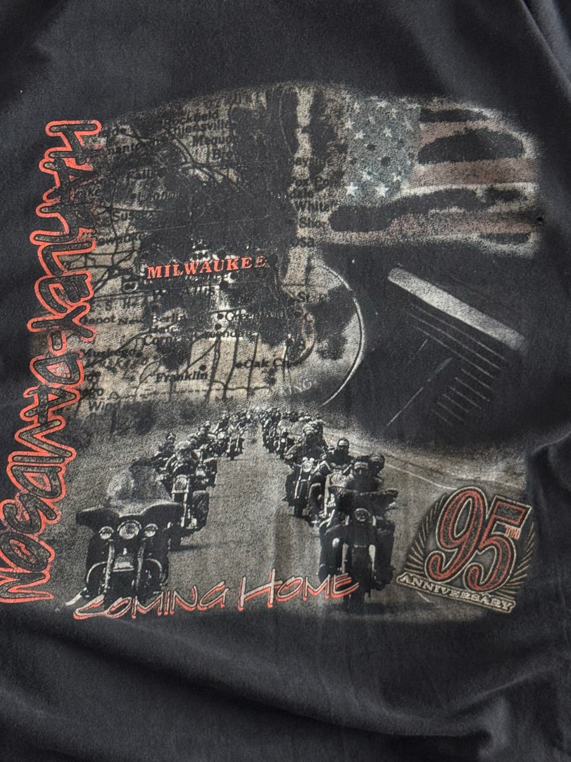 [XL] 90s-00s 빈티지 할리데이비슨 홈커밍 티셔츠 상품이미지2