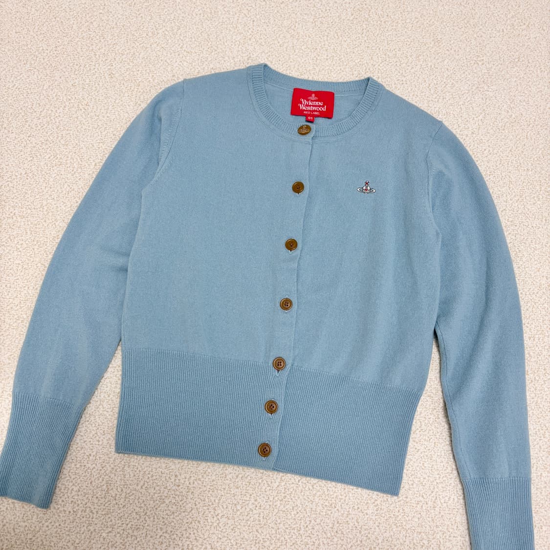 비비안웨스트우드 램스울 베이직 크루넥 카디건 상품이미지4