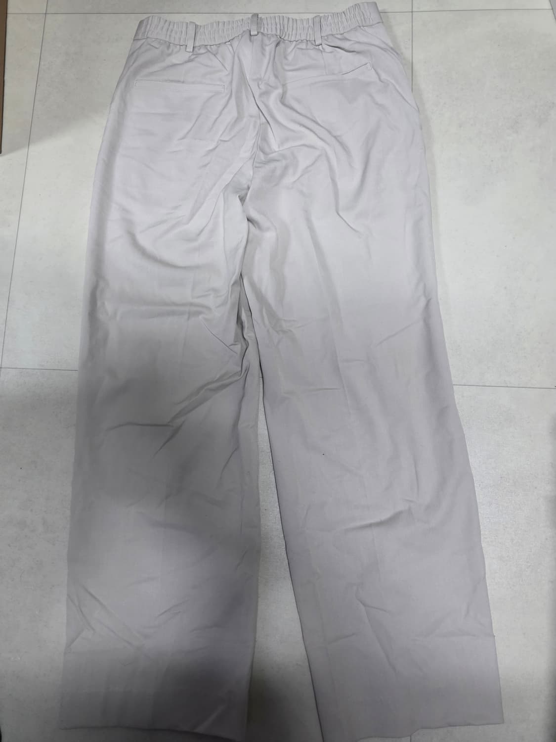 드로우핏 투턱 밴딩 와이드슬랙스 크림 L사이즈 상품이미지4