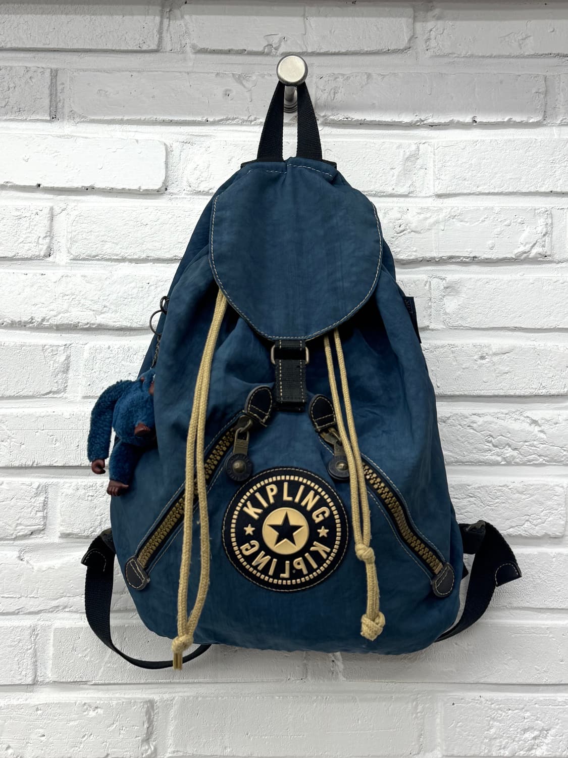 키플링 블루 스트링백팩 상품이미지2