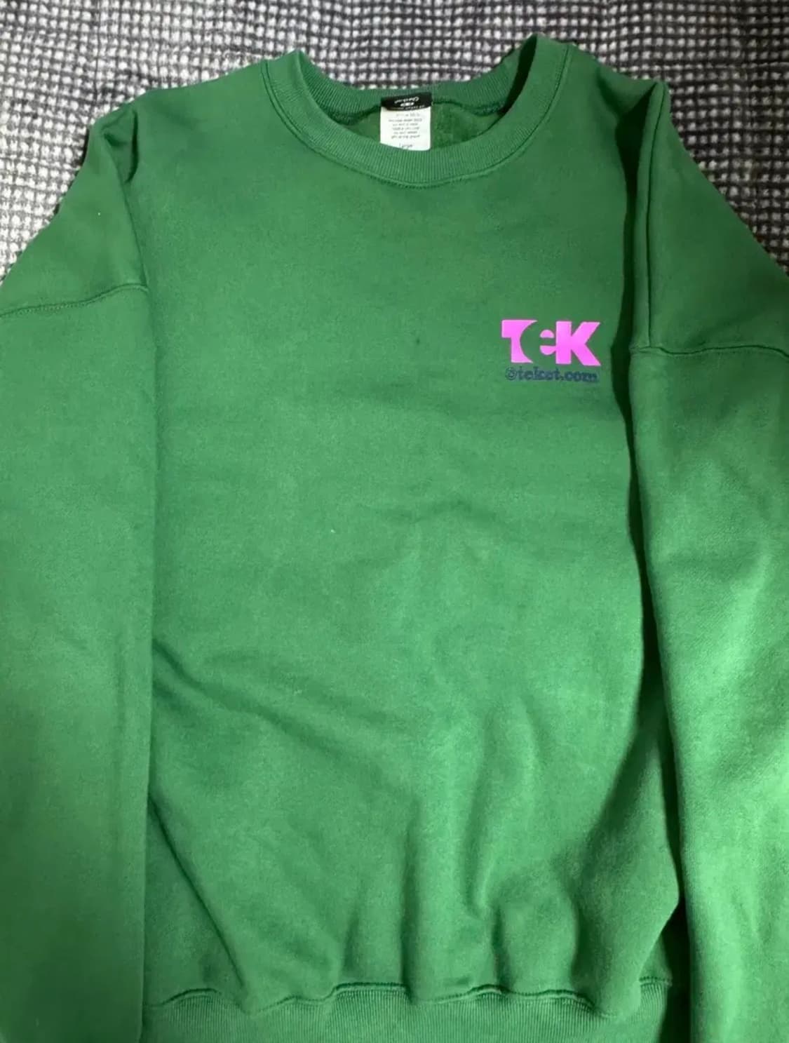 [L] 테켓 맨투맨 그린 상품이미지2