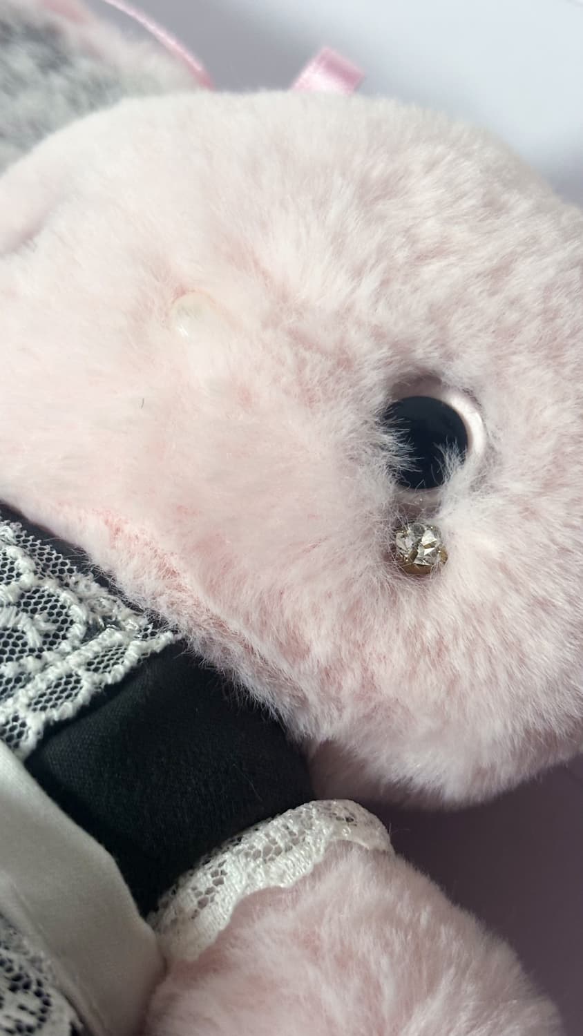 유키야 Yukiya 20cm 토끼 (핑크라벨) 핸드메이드 인형 상품이미지6