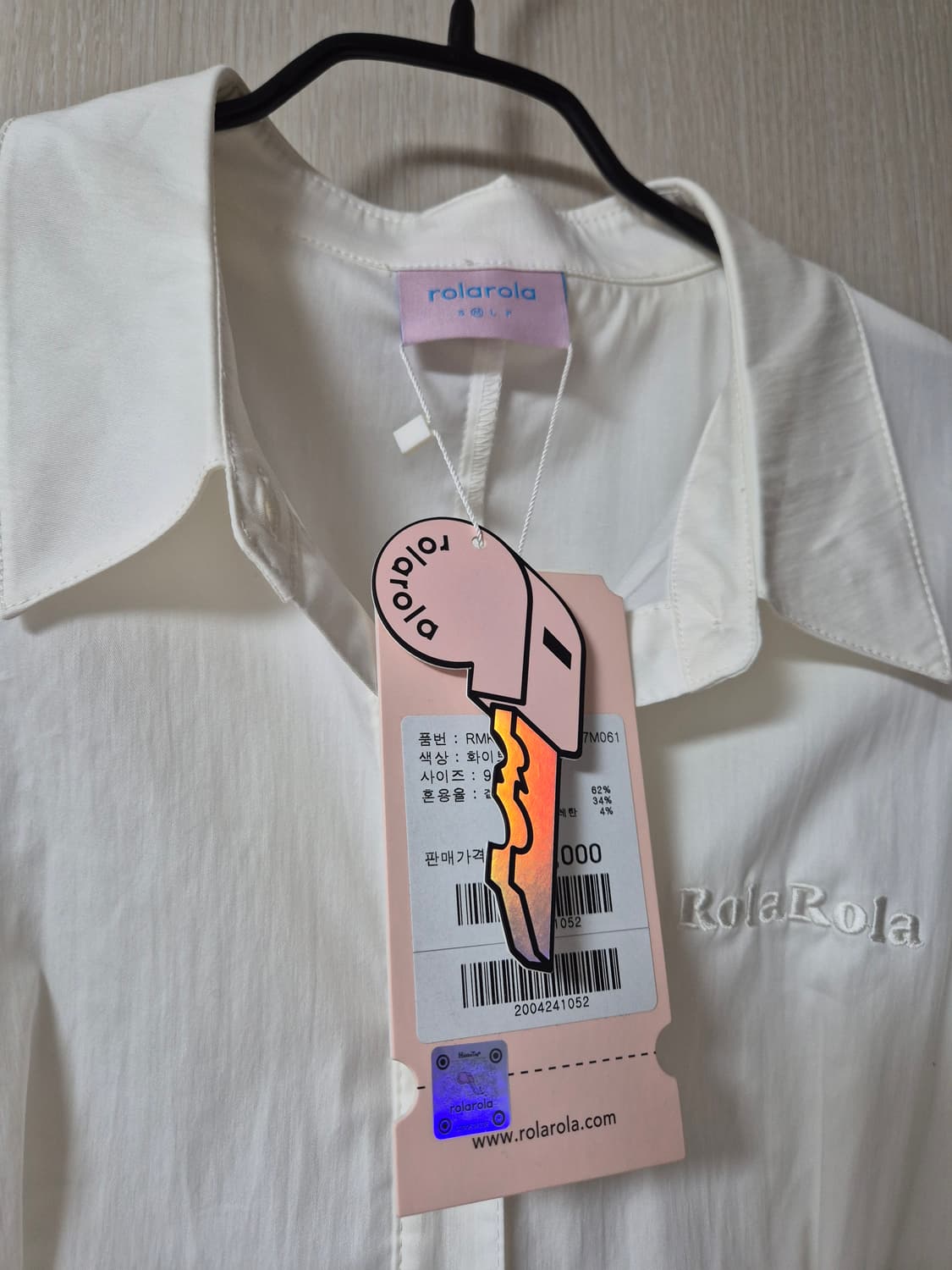 (새제품) 로라로라 라인 셔츠 원피스  M 상품이미지7