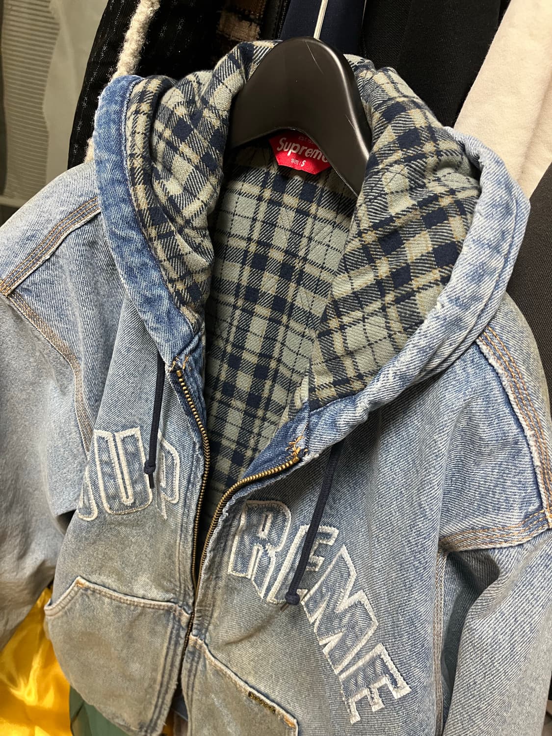 슈프림 리플렉티브 아크 후드 데님자켓 상품이미지2