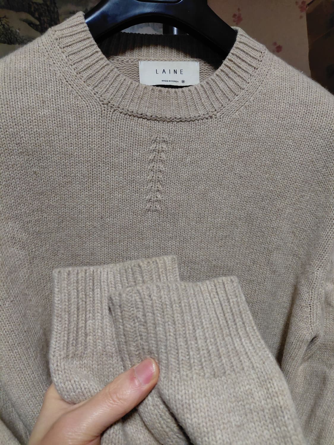 [LAINE]램스울 라운드넥 니트 M사이즈 상품이미지6