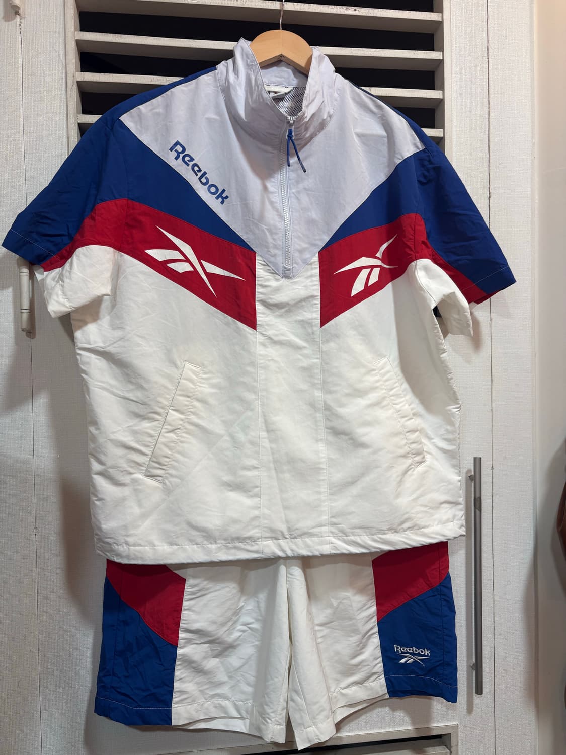 리복컬러블록바람막이자켓셋업 상품이미지1