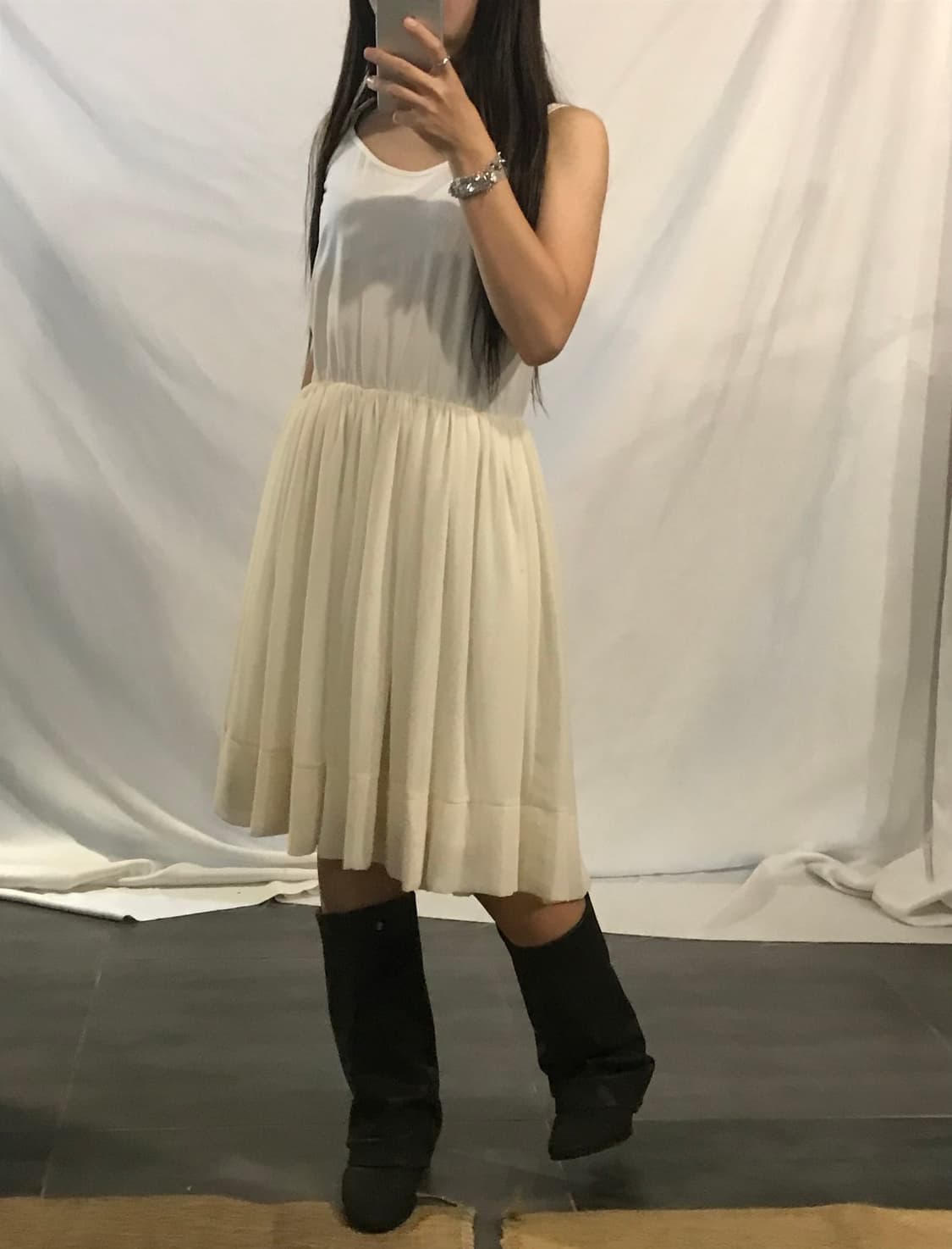 chiffon sleeveless dress 상품이미지4