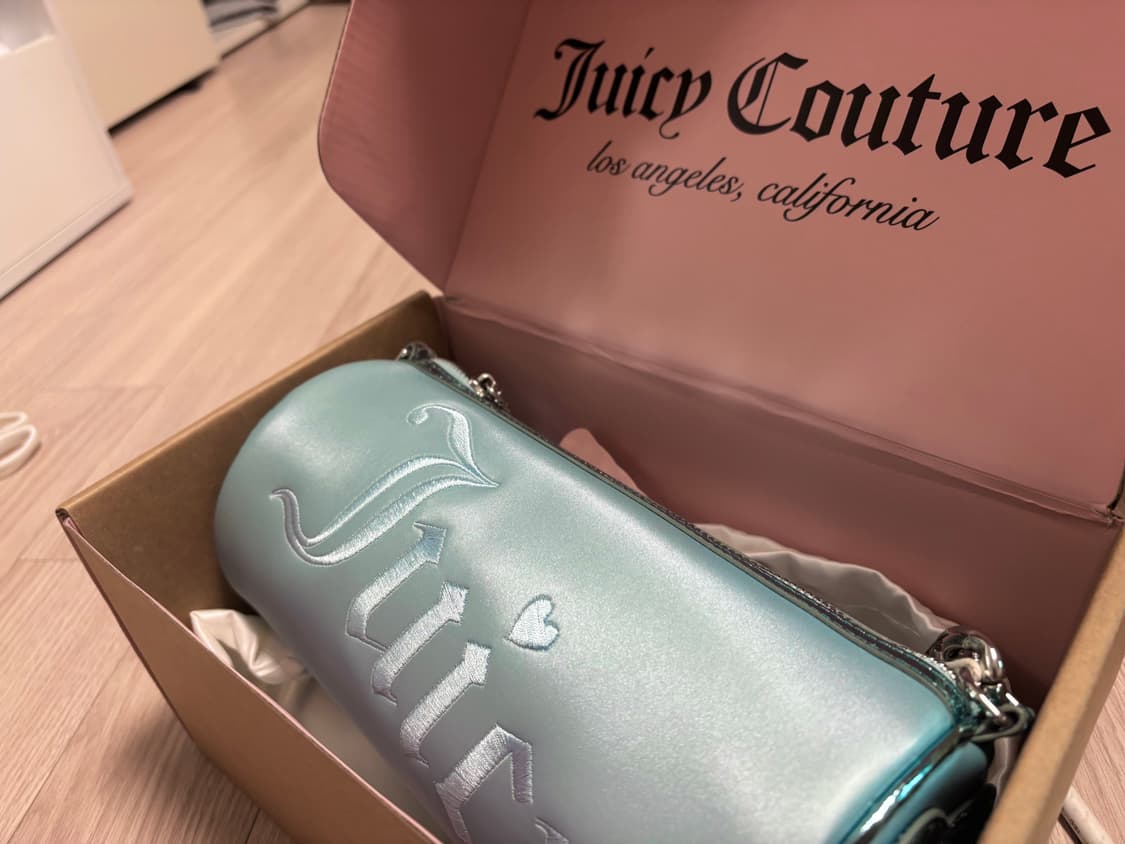 미사용) 쥬시꾸뛰르 y2k 스카이블루 숄더백 상품이미지1