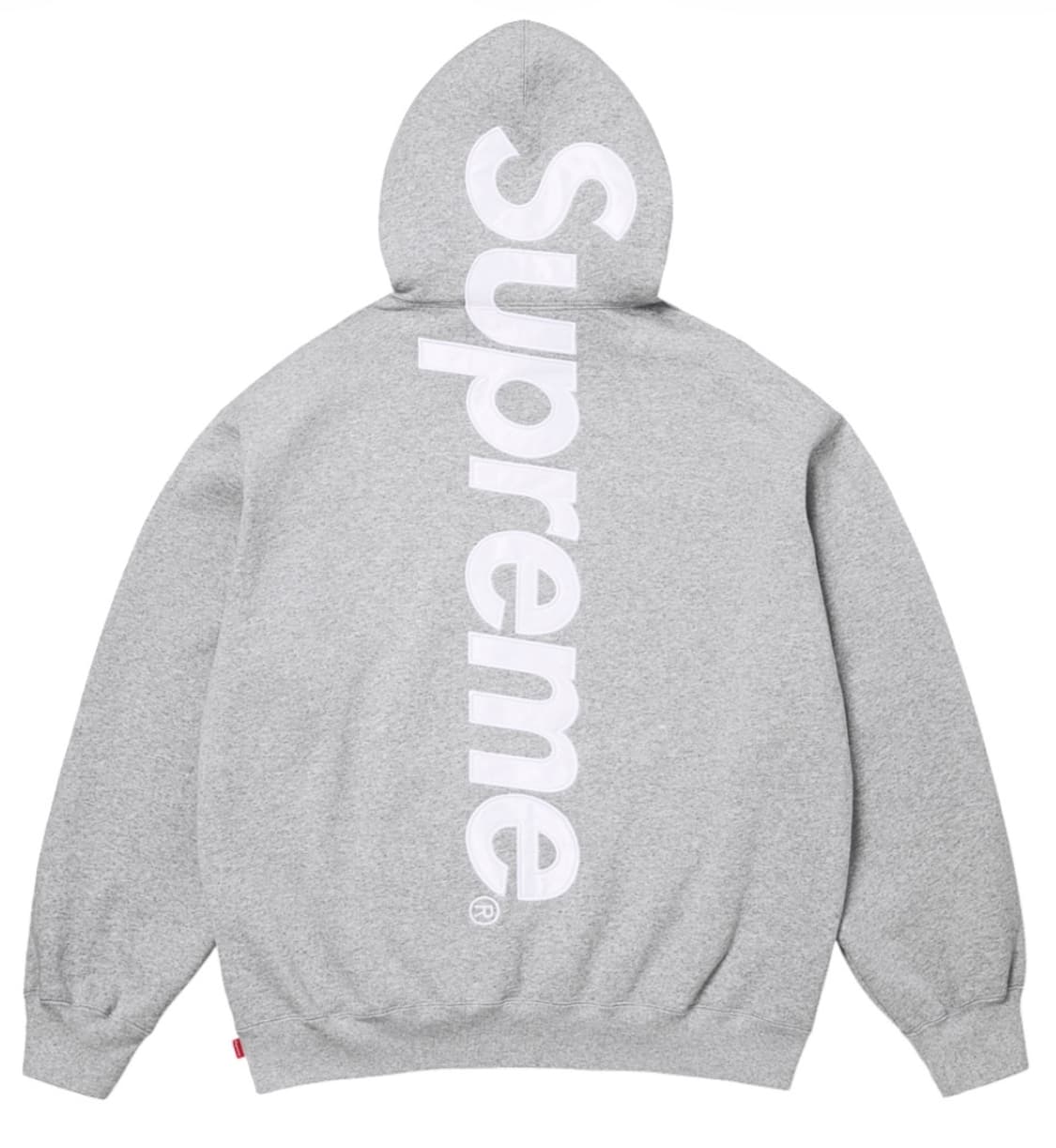 슈프림 사틴 아플리케 후드 후드티 헤더 그레이 L 26SS 상품이미지1