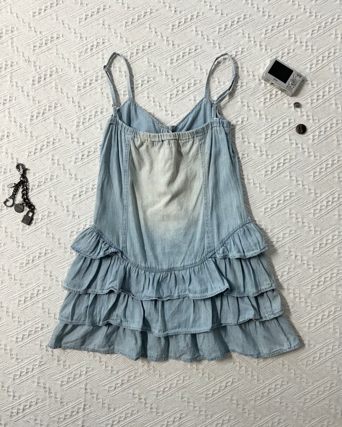 아일렛 데님 프릴 원피스 상품이미지7