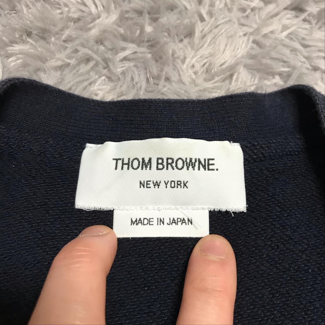 {클로젯}[2][22ss]톰브라운 코튼 사선완장 가디건 상품이미지4