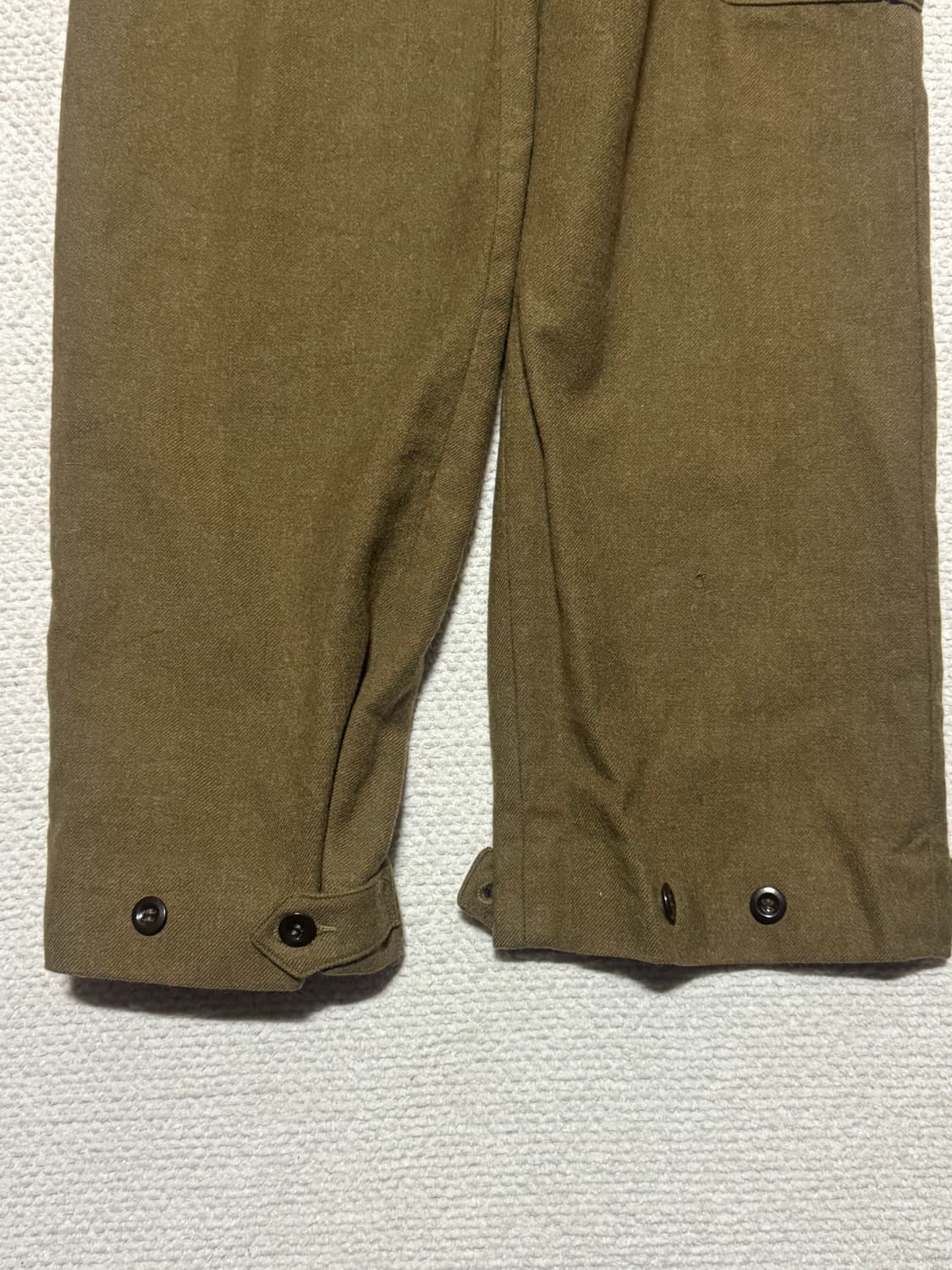 50s 리얼 빈티지 호주군 베틀 드레스 울 팬츠 상품이미지5