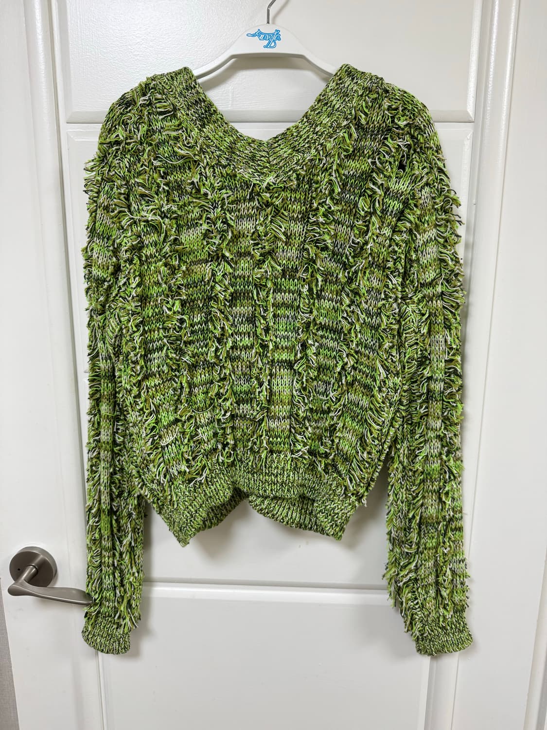 앤더슨벨 프린지 트웨이 가디건 그린 M 상품이미지3