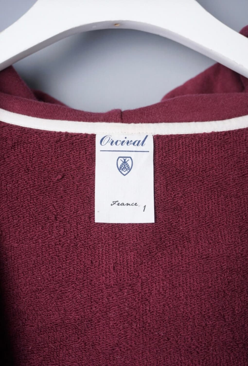 오르치발 여성 버건드 후드집업 상품이미지7