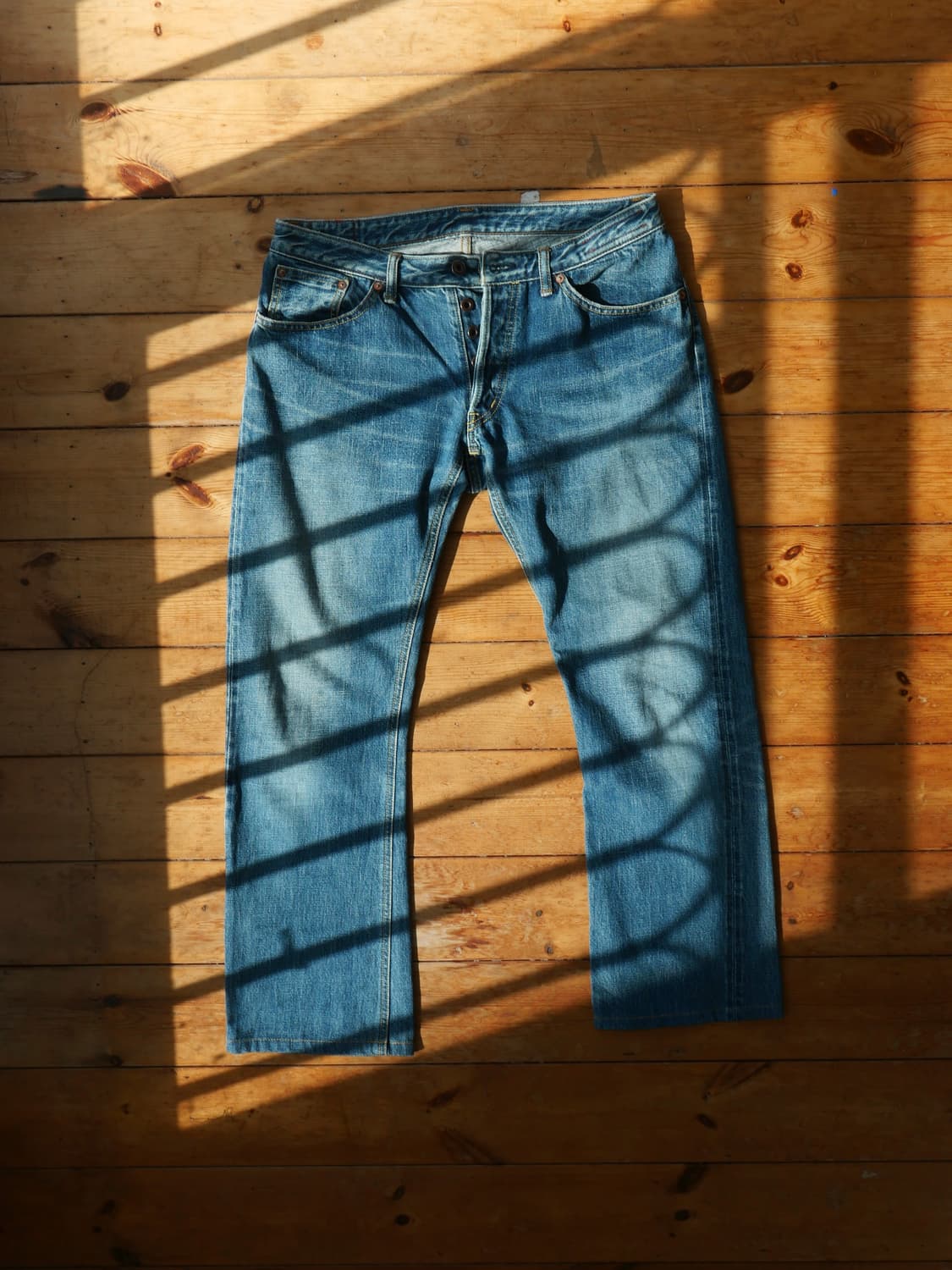 히로시 카토 셀비지 데님 - 세미 플레어 상품이미지1