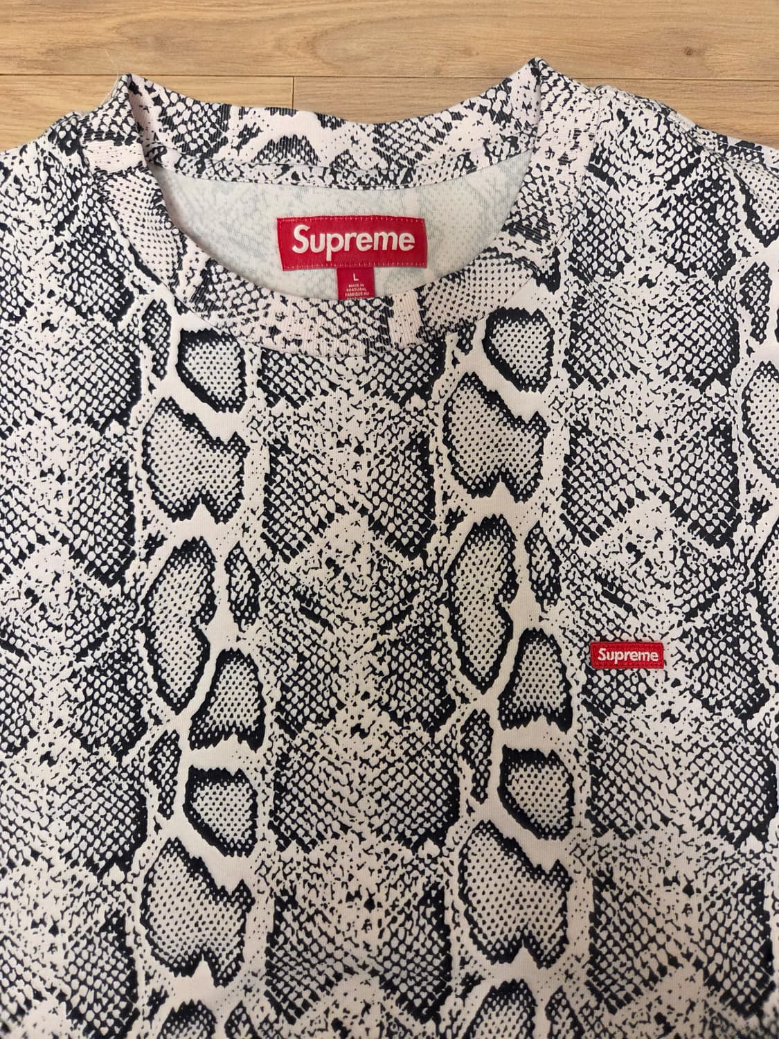 슈프림 스몰 박스 티셔츠 스네이크 L 상품이미지2