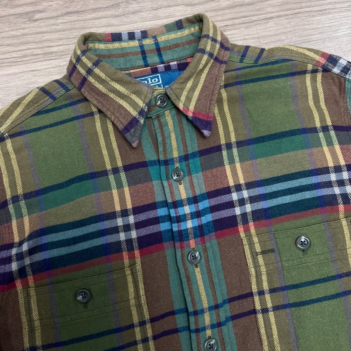 95 폴로랄프로렌 컨트리 체크 엘보우 패치셔츠 상품이미지2