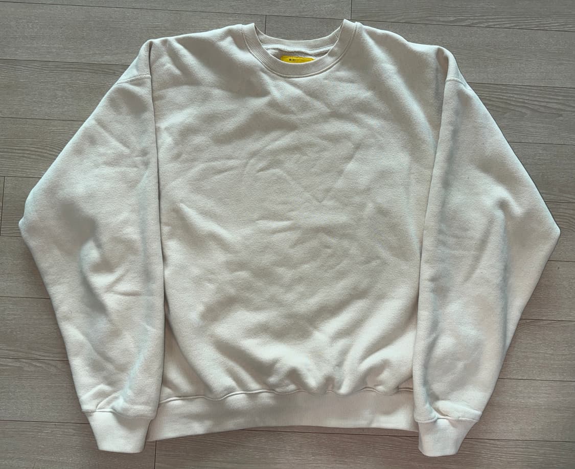 카키스 스탁 크루넥 스웻셔츠 에크루 상품이미지1