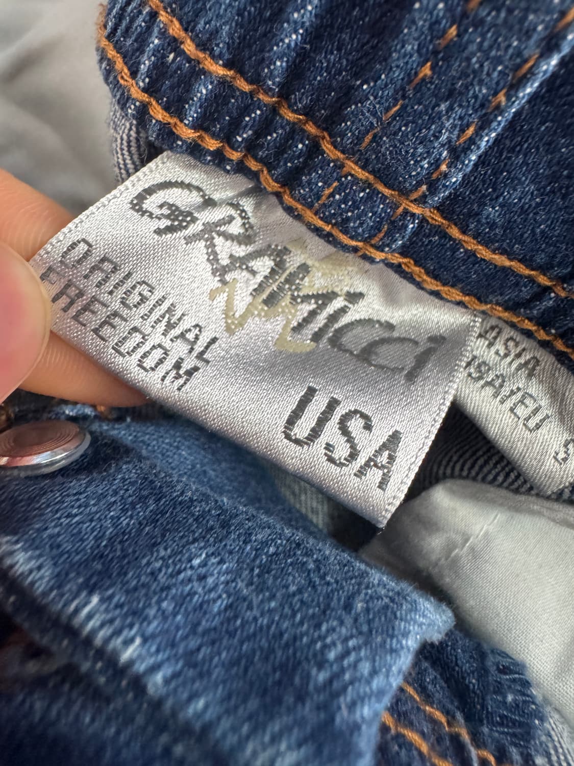 희귀!! 그라미치 벨티드 빈티지 워싱 데님팬츠 상품이미지3
