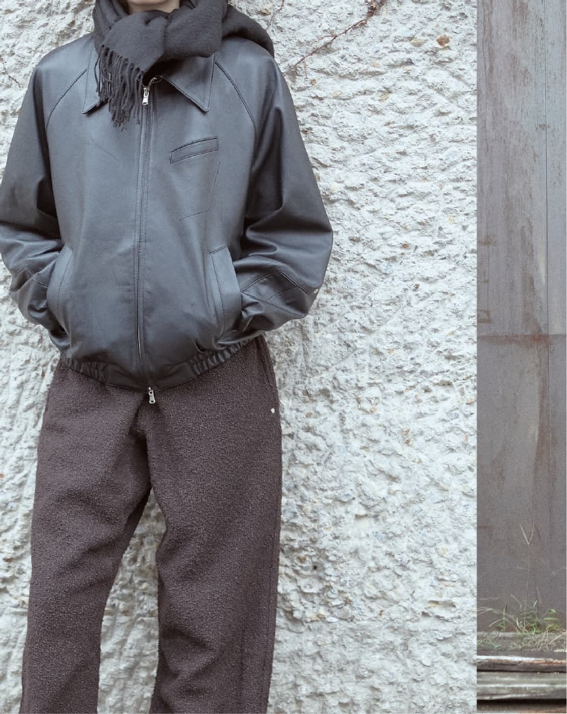 mudule Appendix 레더 블루종 46 상품이미지1