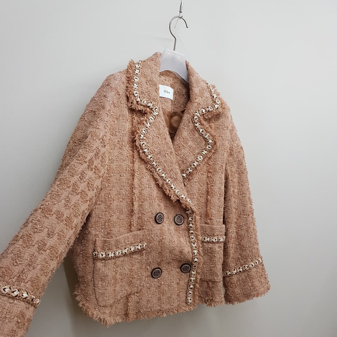 오즈세컨 트위드 자켓 82-94-160사이즈 상품이미지4