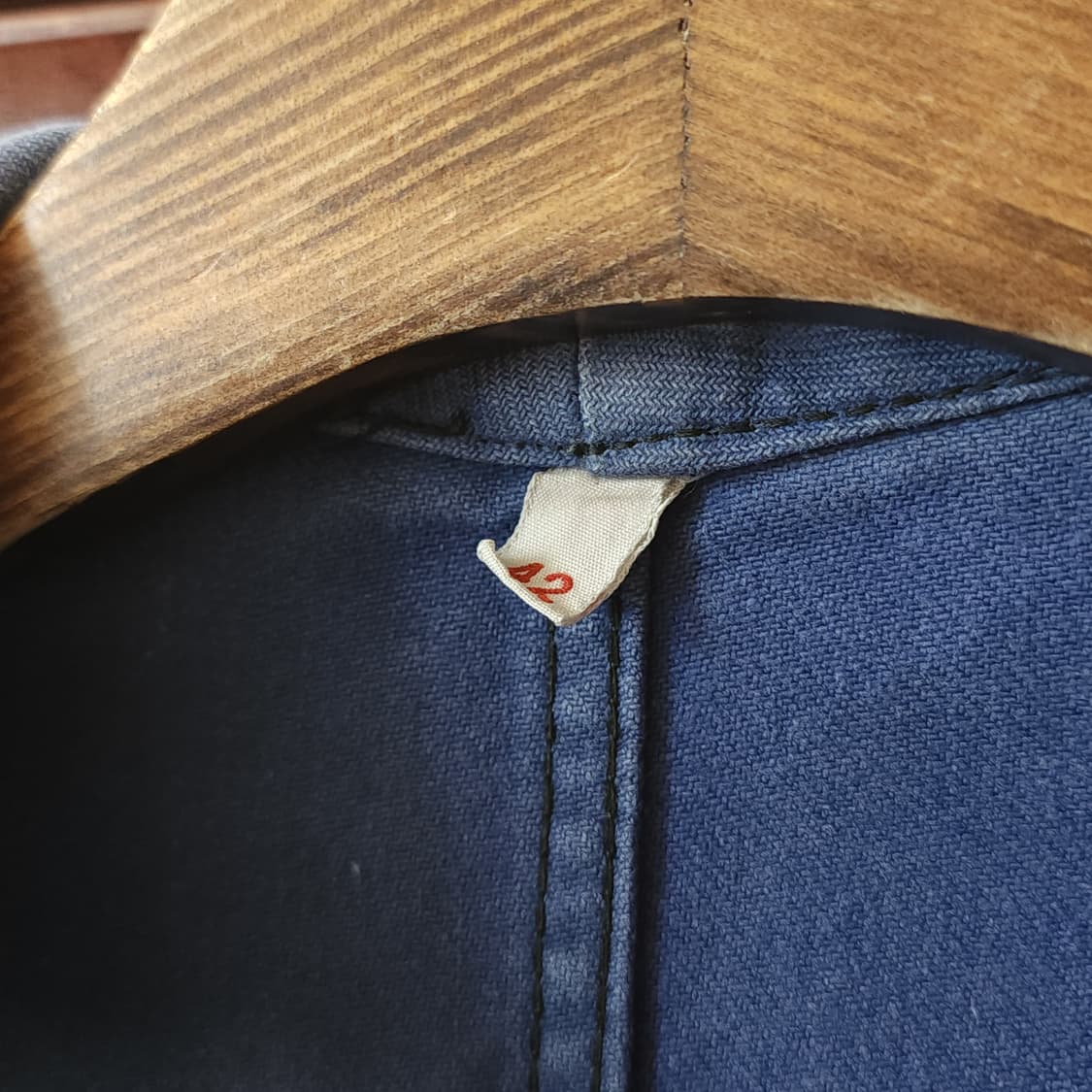 60s 프렌치 워크자켓 프렌치자켓 페이딩 블루 42 상품이미지5